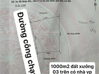 Bán 1200m đất xưởng tại nam hải hải an hải phòng