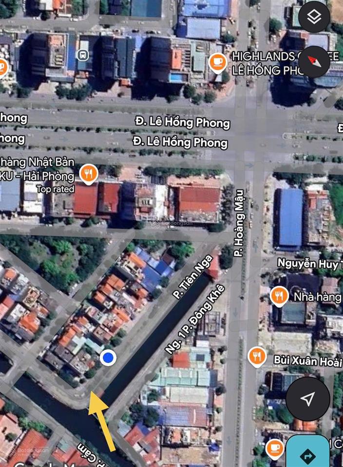Bán lô góc biệt thự 105m siêu đẹp hướng nam đường lê hồng phong gần ngã 5,coopmart