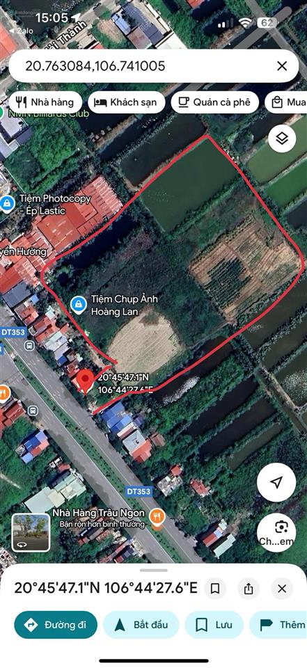 Bán 20.000m2 đất hải thành dương kinh mặt đường phạm văn đồng 60 tỷ