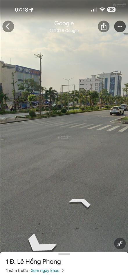 Bán 540m2 đất mặt đường lê hồng phong gần mediamart, mb bank