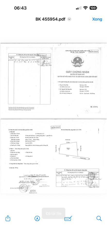 Bán bãi container 20.000m2 mặt đường chùa vẽ hải phòng 170 tỷ