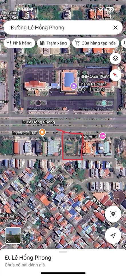 Lô góc 3 mặt tiền đẹp nhất mặt đường lê hồng phong. đối diện ubnd quận hải an