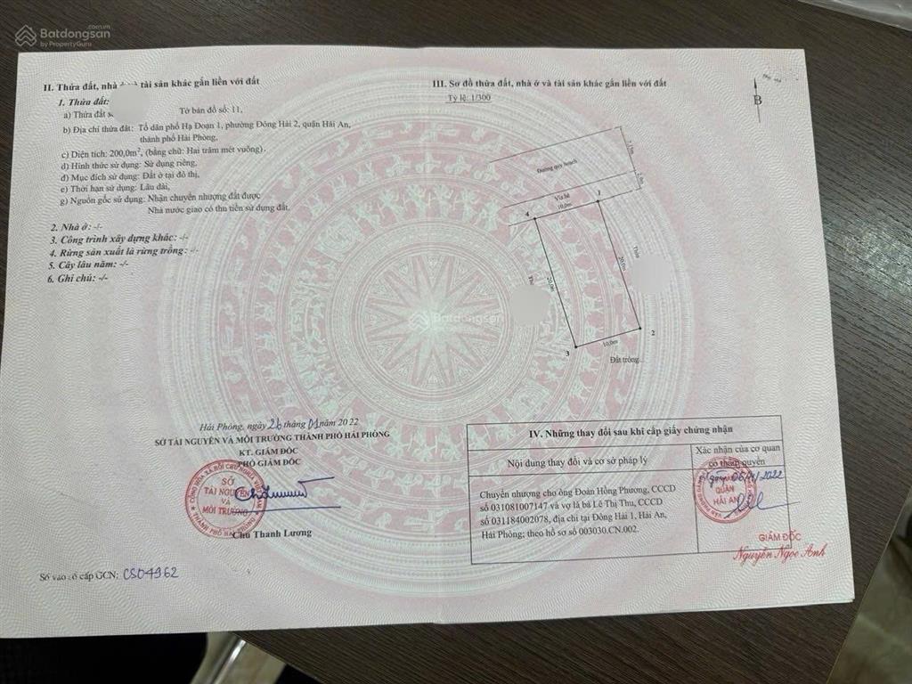 Cắt lỗ giảm 1 tỷ cho lô biệt thự 200m tại 146 kiều hạ hải an hải phòng