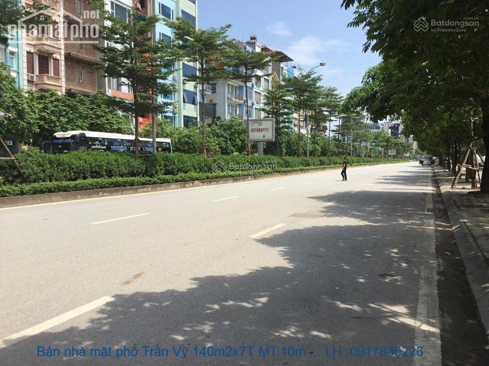 Bán nhà mặt phố trần vỹ, dt80m, 55 tỷ, view hồ, 2 mặt tiền, kinh doanh.