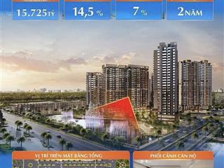 Hàng độc quyền 4pn 119m2 the global city cụm ct4 giá 15.725 tỷ.