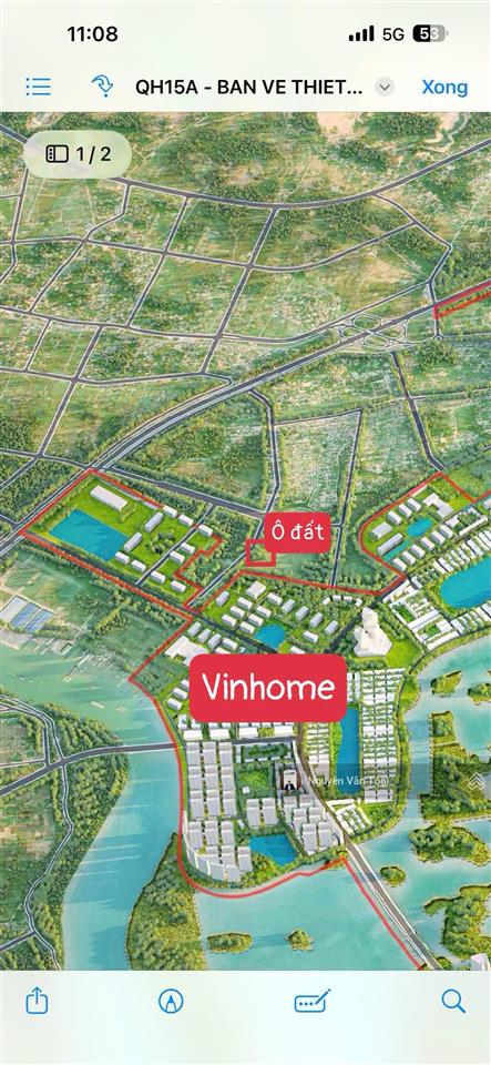 Đất trục chính khu 12 đường hồng phong kết nối trục 51m dư án vinhomes