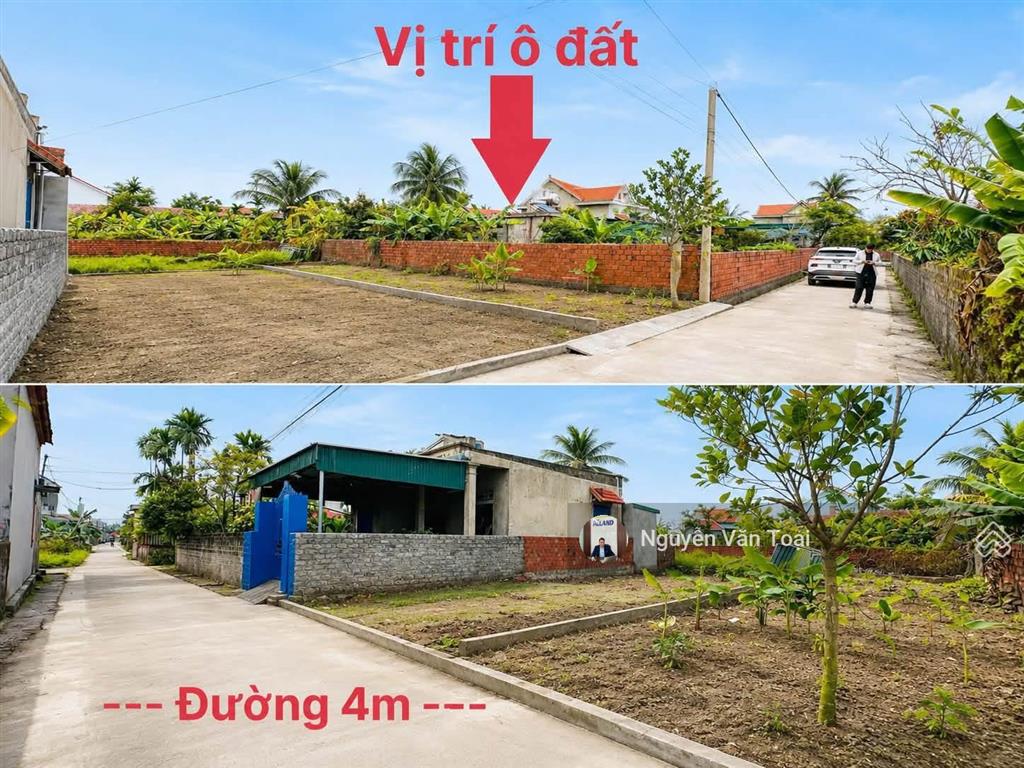 Bán ô đất thổ cư khu 12 đường 4m trục thông vin