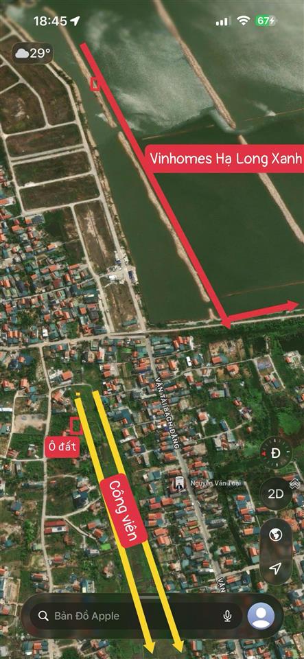 Bán ô đất 138.4m khu bùi xá tân an sát và gần vinhomes mặt quay công viên 4,6ha có 2 lô liền nhau