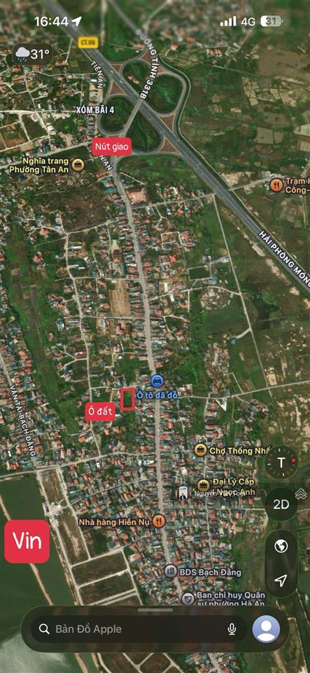 Bán 315m mặt tiền 15m gần vinhomes khu dân cư phố bùi xá tân an hà an hơn 4 tỷ