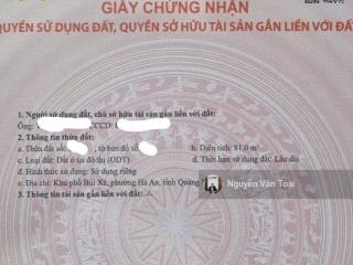 Bán đất trục chính kinh doanh đường vào vinhomes diện tích 81m2, mặt tiền 4,5m
