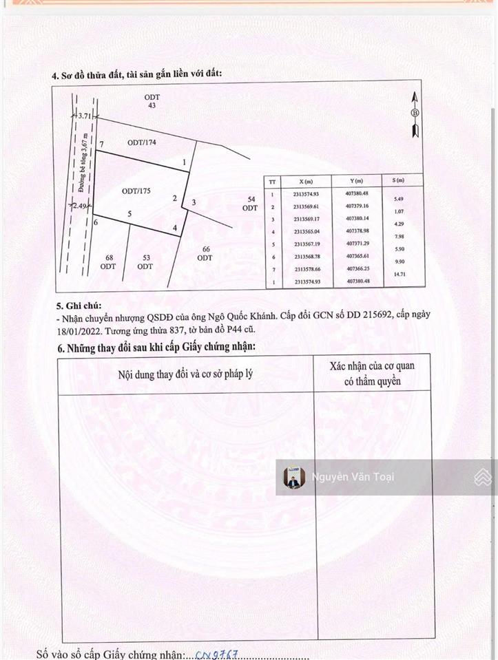 Bán 140m mặt tiền 9,9m vị trí 2 đường trục chính tân an hà an gần vinhomes