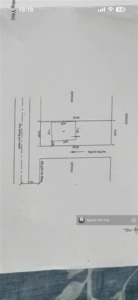 Bán đất xen cư 290m² hoàng tân trục chính thông vin
