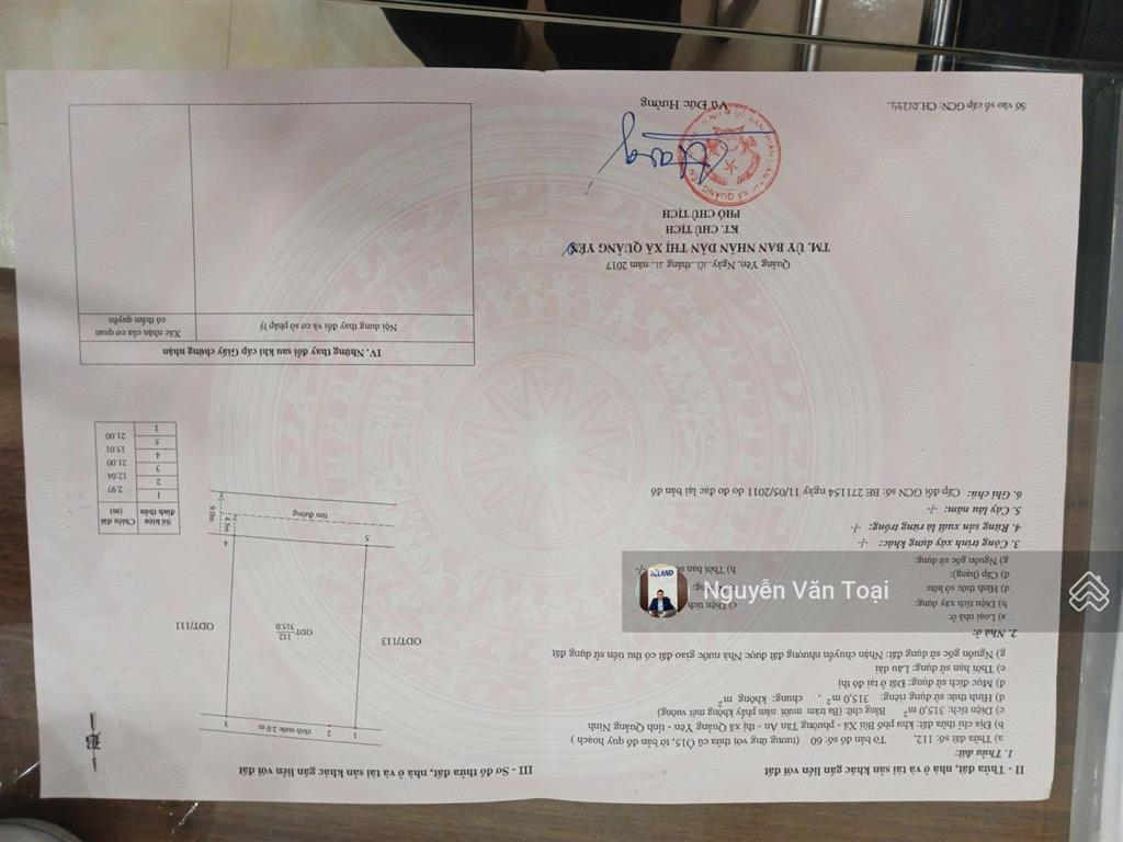 Bán lô đất 315m đất đấu giá bùi xá tân an gần vinhomes
