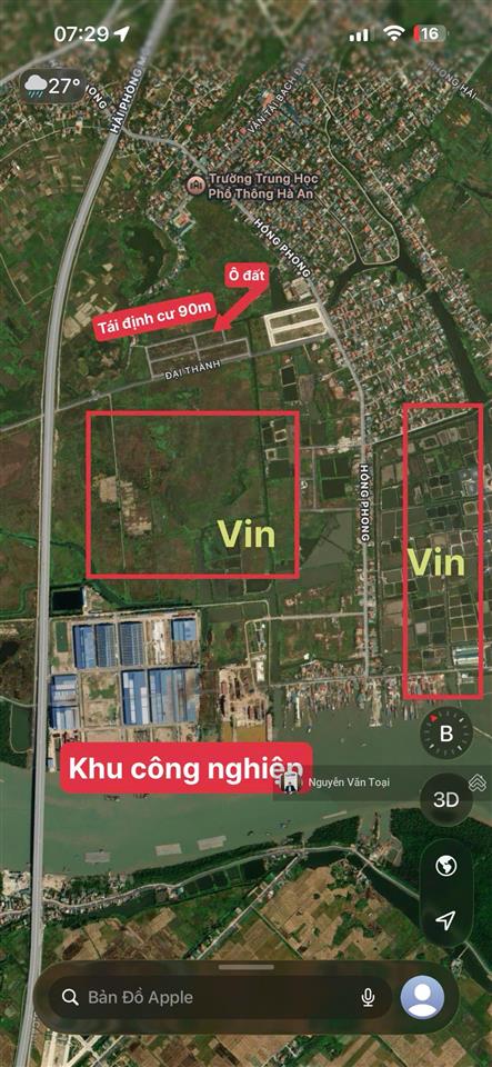 Bán đất đấu giá 90m02 tái định cư tại khu 11 hà an gần sát vinhomes