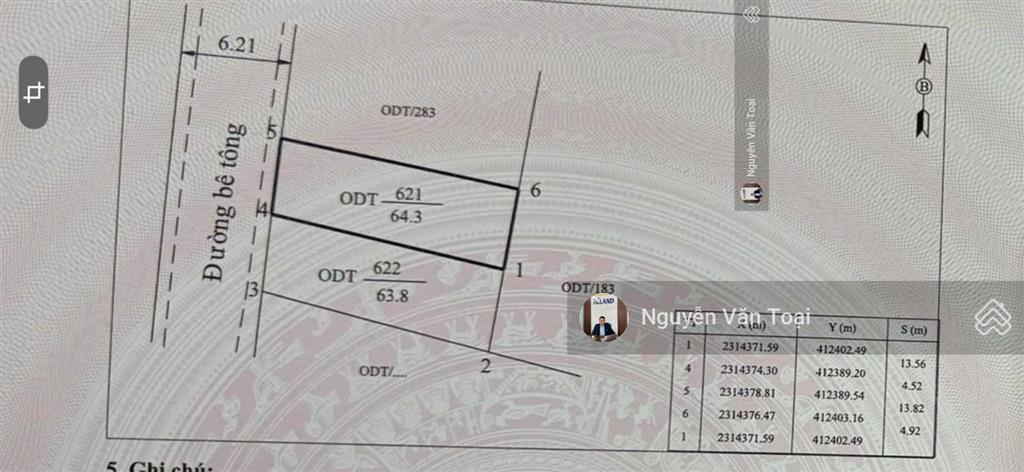 Bán đất hoàng tân diện tích 64,3m2 với hơn tỷ hàng siêu hiếm