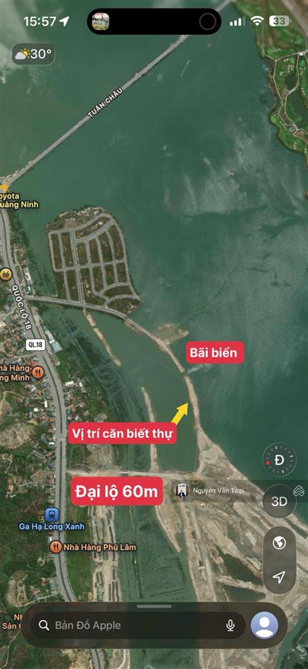 Biệt thự song lập 162m2 diện tích xây 373,1m2 tại vịnh bình minh hạ long xanh