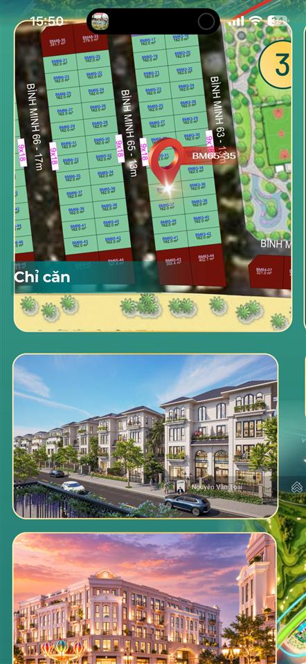 Biệt thự song lập 162m2 diện tích xây 373,1m2 tại vịnh bình minh hạ long xanh