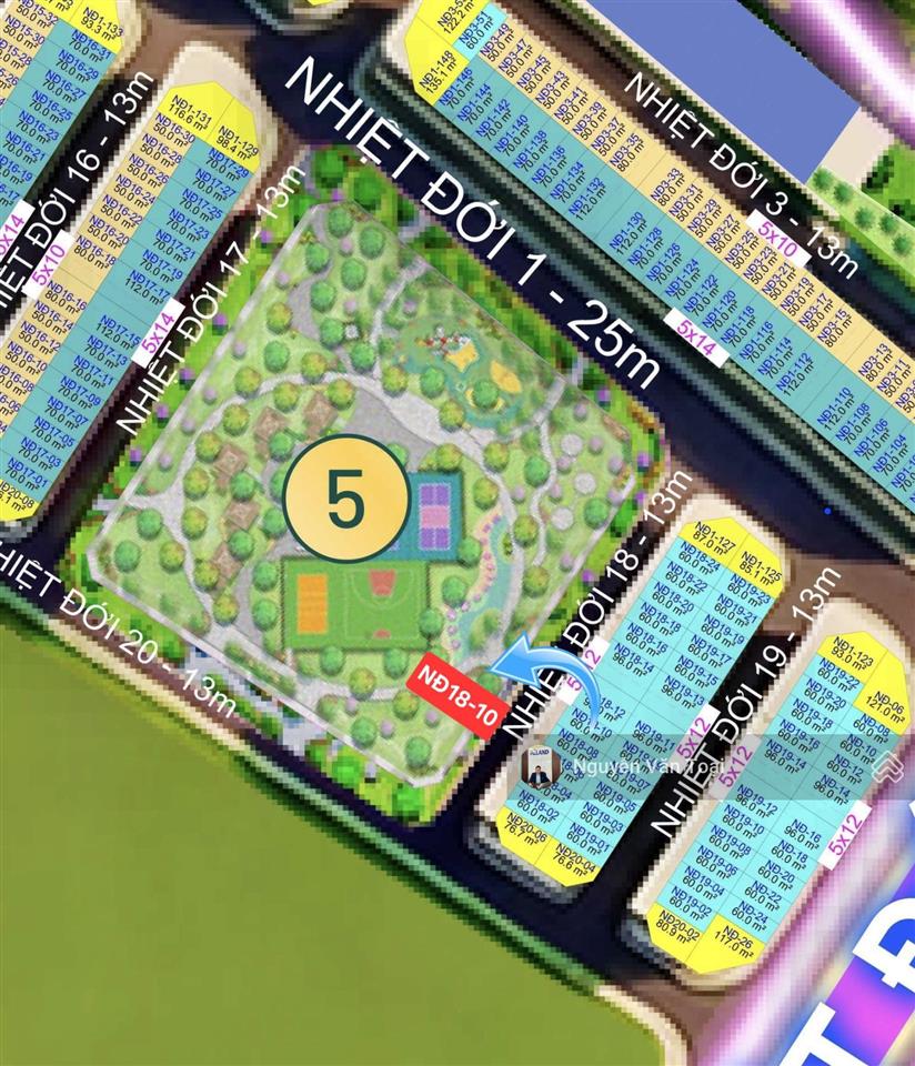 Liền kề vinhomes global gate hạ long 60m quay công viên