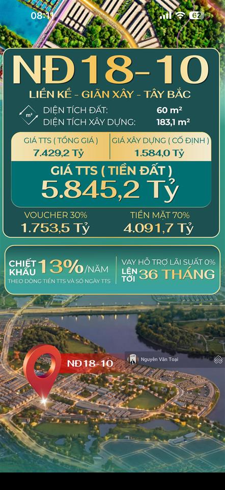 Liền kề vinhomes global gate hạ long 60m quay công viên