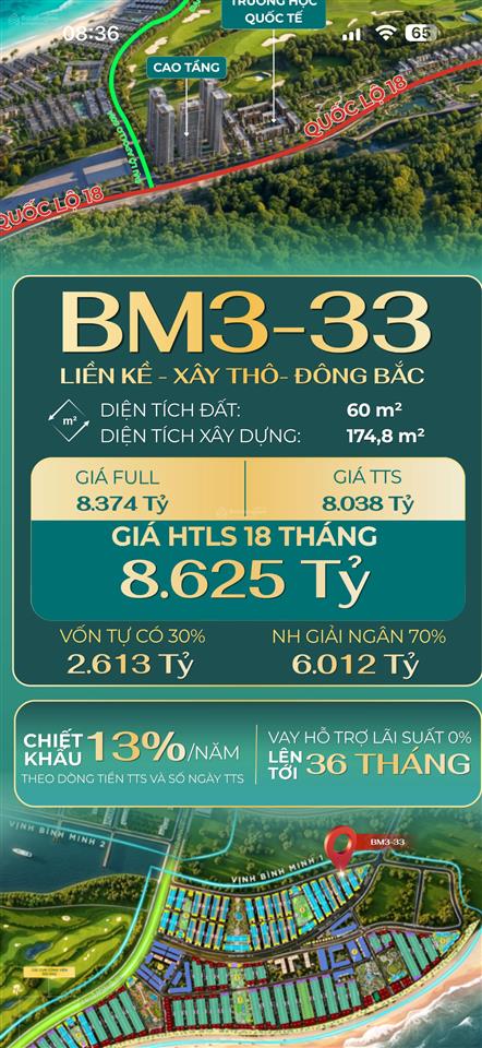 Với anh chị có voucher được áp 30% lãi luôn 2ty6 liền kề vịnh bình minh vinhomes global gate hạ lon
