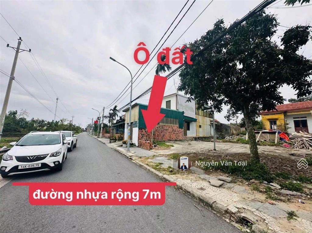 Với hơn tỷ có ngay ô đất gần cụm khu công nghiệp quảng yên  đường nhựa