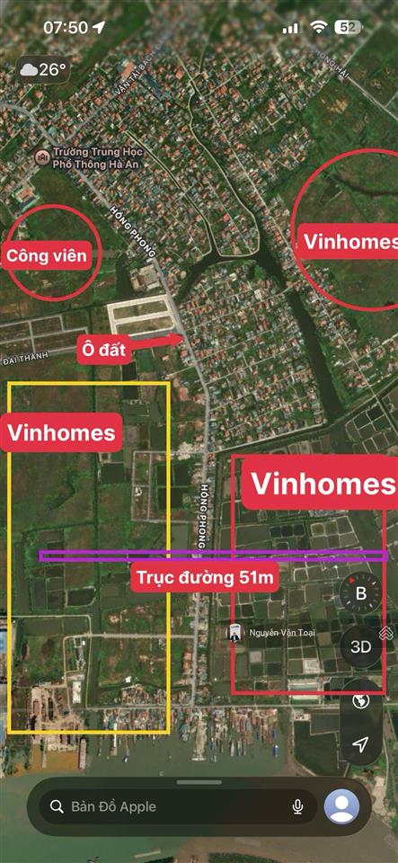 Đường hồng phong khu 12 hà an rộng 22m kết nối thông trục 51m vinhomes global gate hạ long xanh