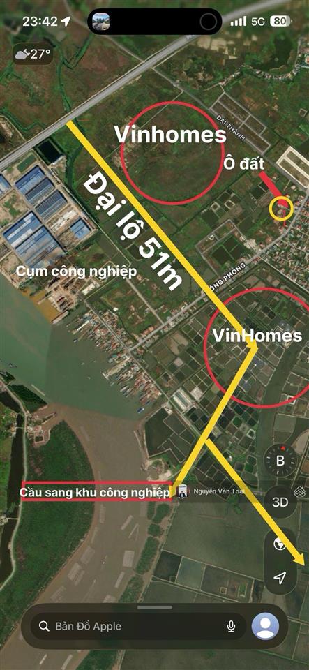 Bán đất đấu giá hà an 200m gần vinhomes