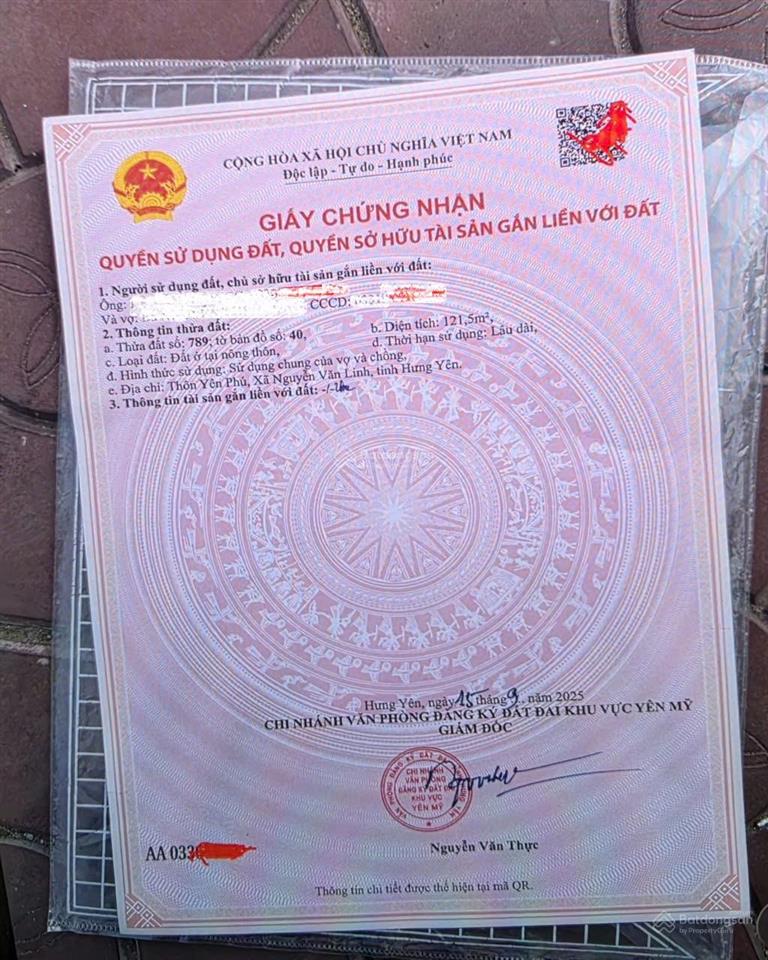 Bán 121,5m2 đất đấu giá giai phạm, sát kcn phố nối a, mặt đường dt381, xây cho thuê cực đẹp.