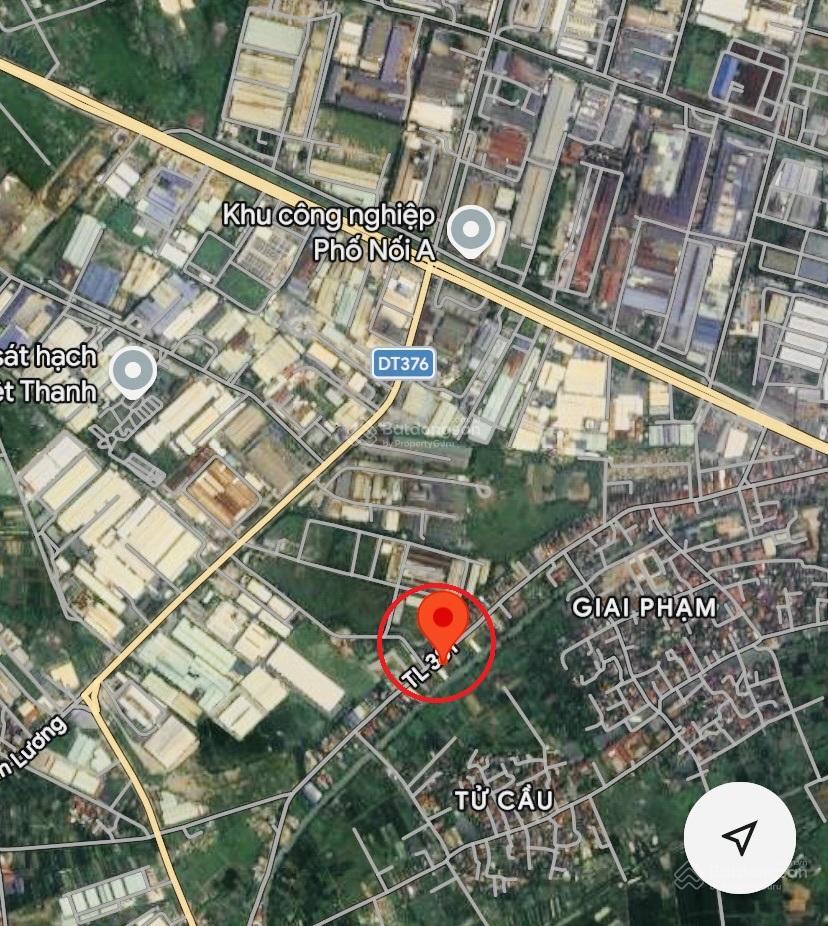 124m2 đất đấu giá giai phạm, mặt đường tl381, cạnh kcn phố nối a, quá đẹp kd dòng tiền và chờ x2