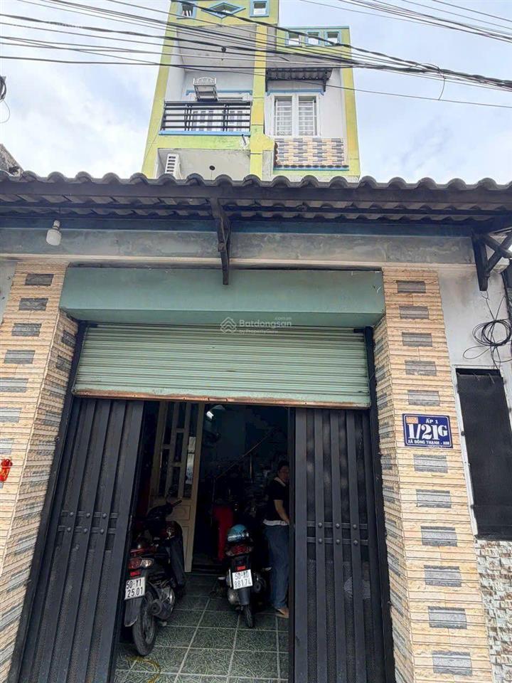3,45 tỷ  nhà 3 tầng shr  hẻm thông  đông thạnh cách đặng phúc vịnh chỉ 20m