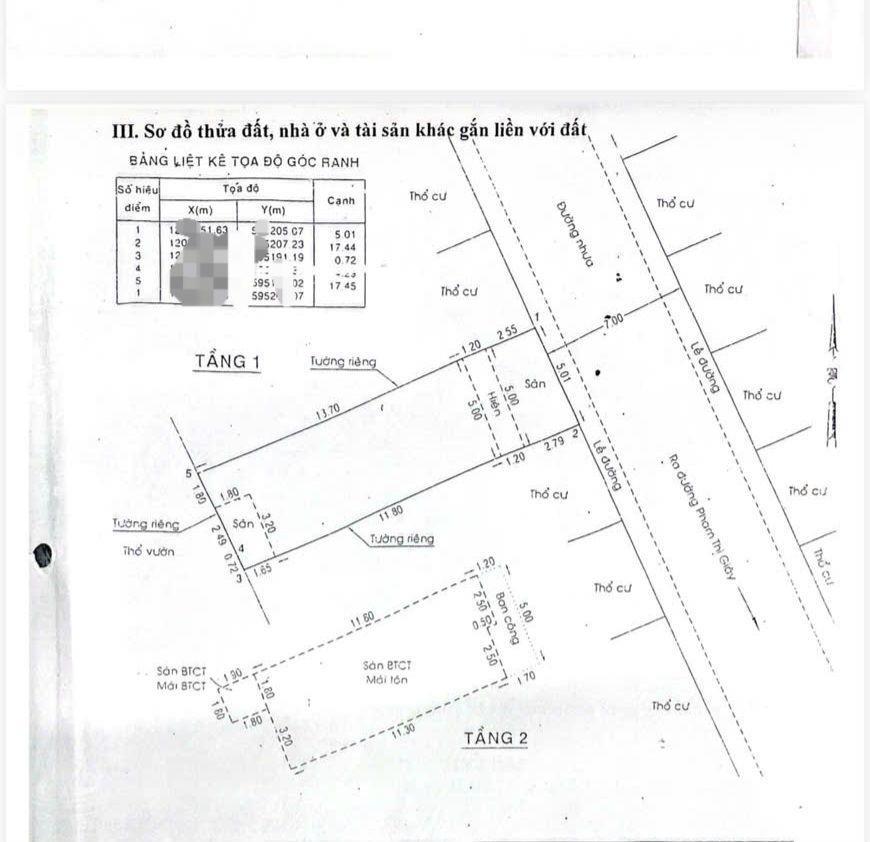 Nhà shr đường 6m xe tải phạm thị giây  hóc môn  giá 4 tỷ tl