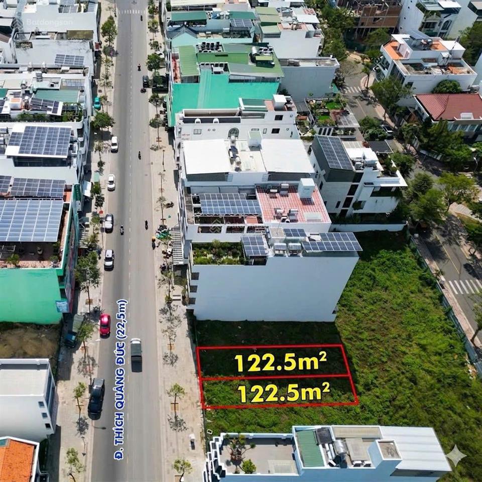 Bán cặp đất mặt tiền thích quảng đức (22,5m) kđt hà quang 2