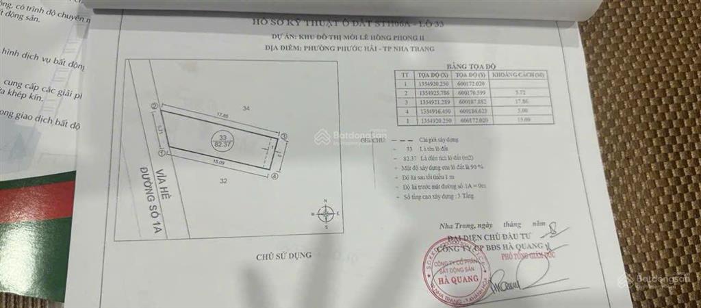 Bán lô đất mặt sông giá tốt kđt hà quang 2 hướng tây