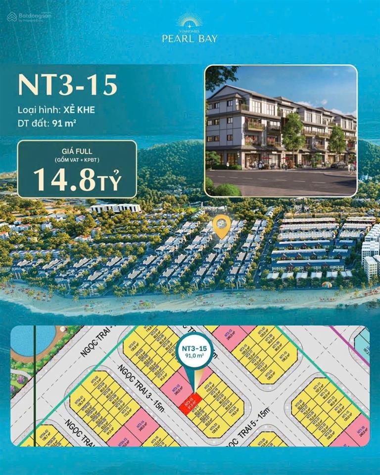 Độc quyền chuyển nhượng căn góc xẻ khe vinhomes pearl bay nha trang