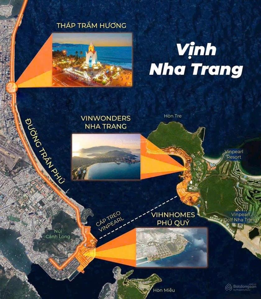 Mặt tiền trần phú vinhomes pearl bay đối diện sân golf, sau lưng hồ bơi & công viên điểm nhấn