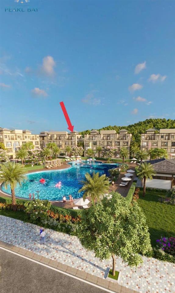Mặt tiền trần phú vinhomes pearl bay đối diện sân golf, sau lưng hồ bơi & công viên điểm nhấn