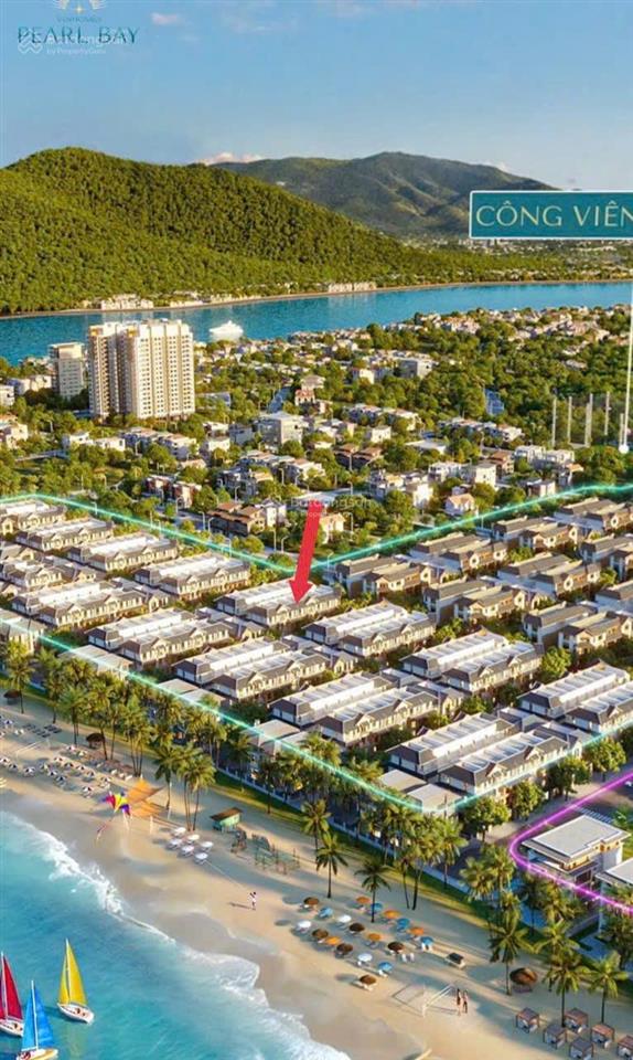Nổi bật căn góc 4 tầng xẻ khe vinhomes pearl bay