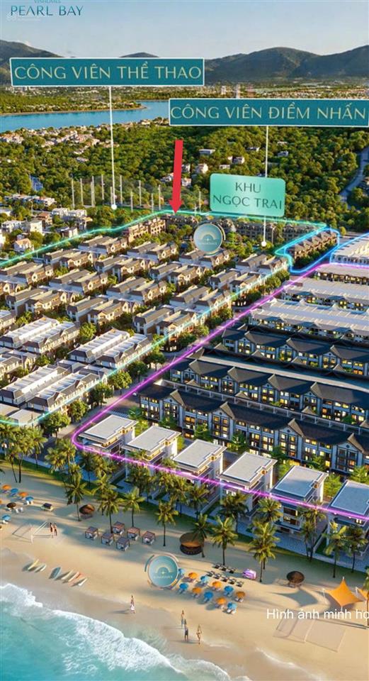 Mặt tiền trần phú vinhomes pearl bay  mặt tiền sau công viên & hồ bơi