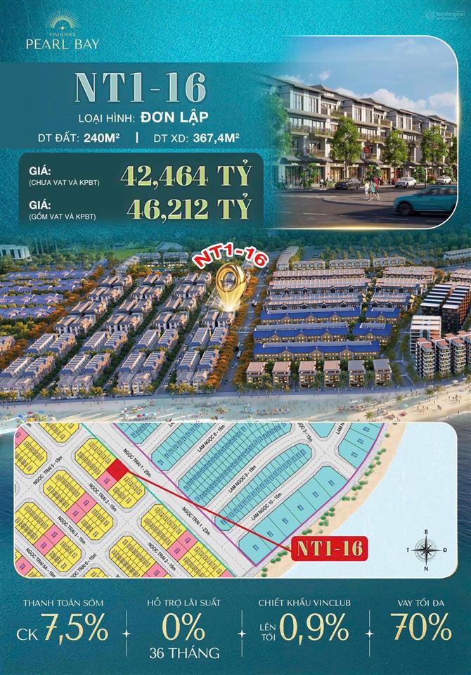 Biệt thự đơn lập vinhomes pearl bay bãi biển đẳng cấp