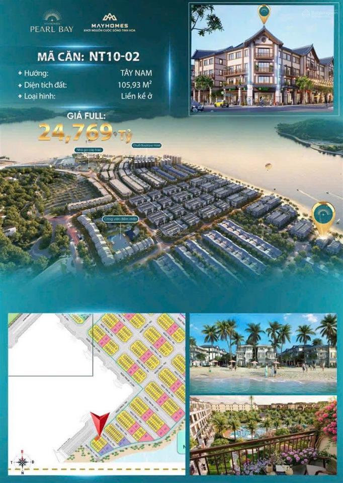 Cặp căn đẹp phân khu ngọc trai vinhomes pearl bay  cách bãi tắm chỉ với 2p đi bộ  sổ đỏ