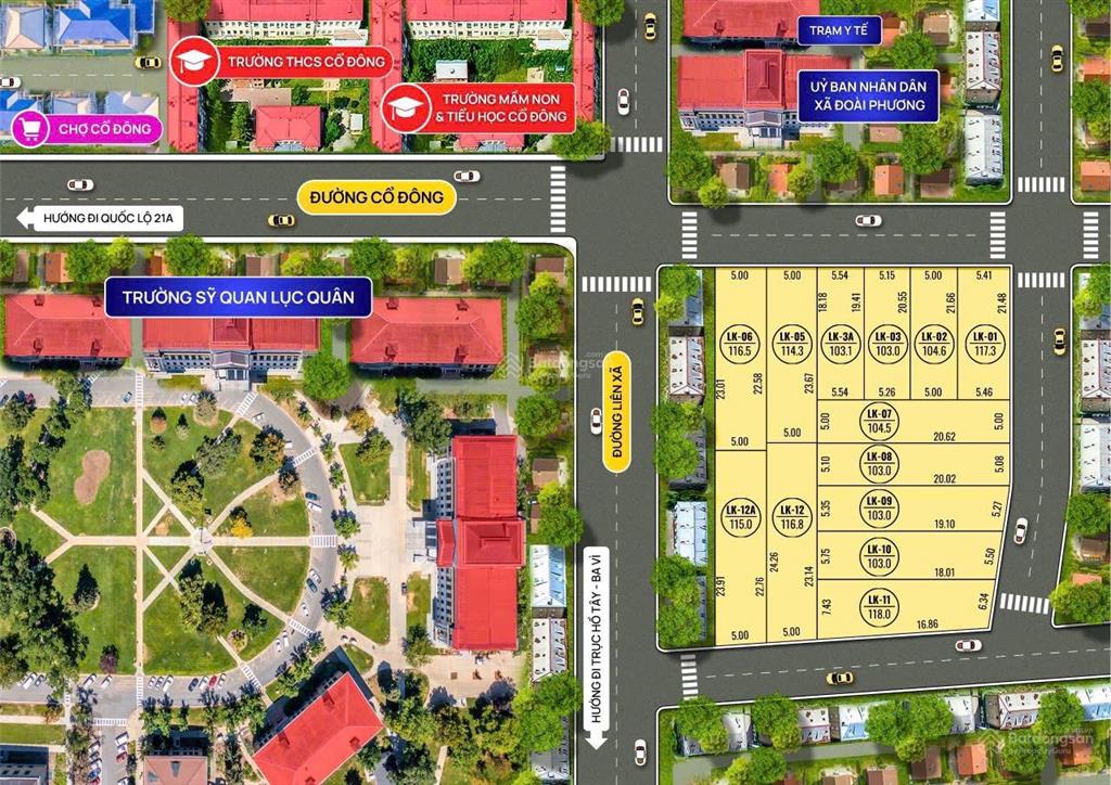 Bán đất đồng trạng, cổ đông, sơn tây, 29 triệu / m2, 118 m2, nhiều tiện ích