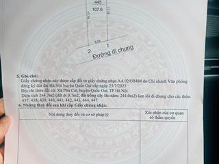 Hàng hiếm trục chính thôn 3 phú cát sát quỹ đất trường đại học đường thông xe tải full thổ cư