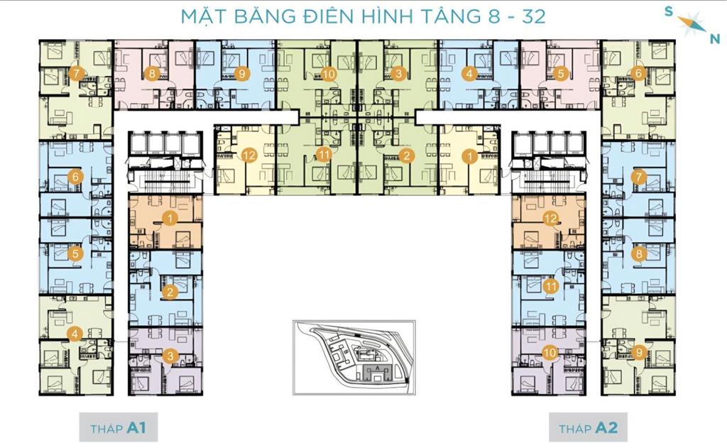 Bán nhanh 2pn lavida plus 74m2 tầng cao thoáng