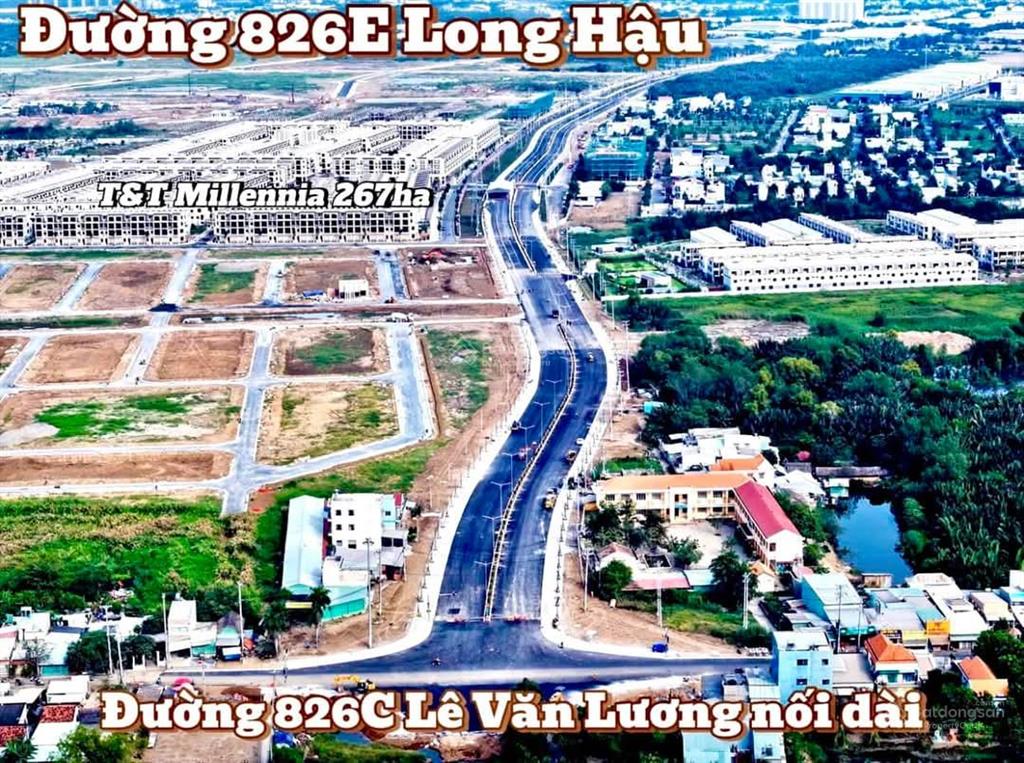 Cho thuê nhà mặt phố 826e tại t&t millennia city long hậu, 12x22m. 868m2 hoàn thiện cb. 99 triệu