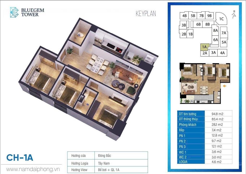 Bluegem tower  sắp bàn giao vào tháng t6/2026