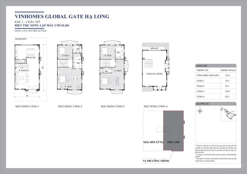 Bán biệt thự 60m2 tại đường 18, đại yên, hạ long, giá tốt dự kiến 90 triệu / m2