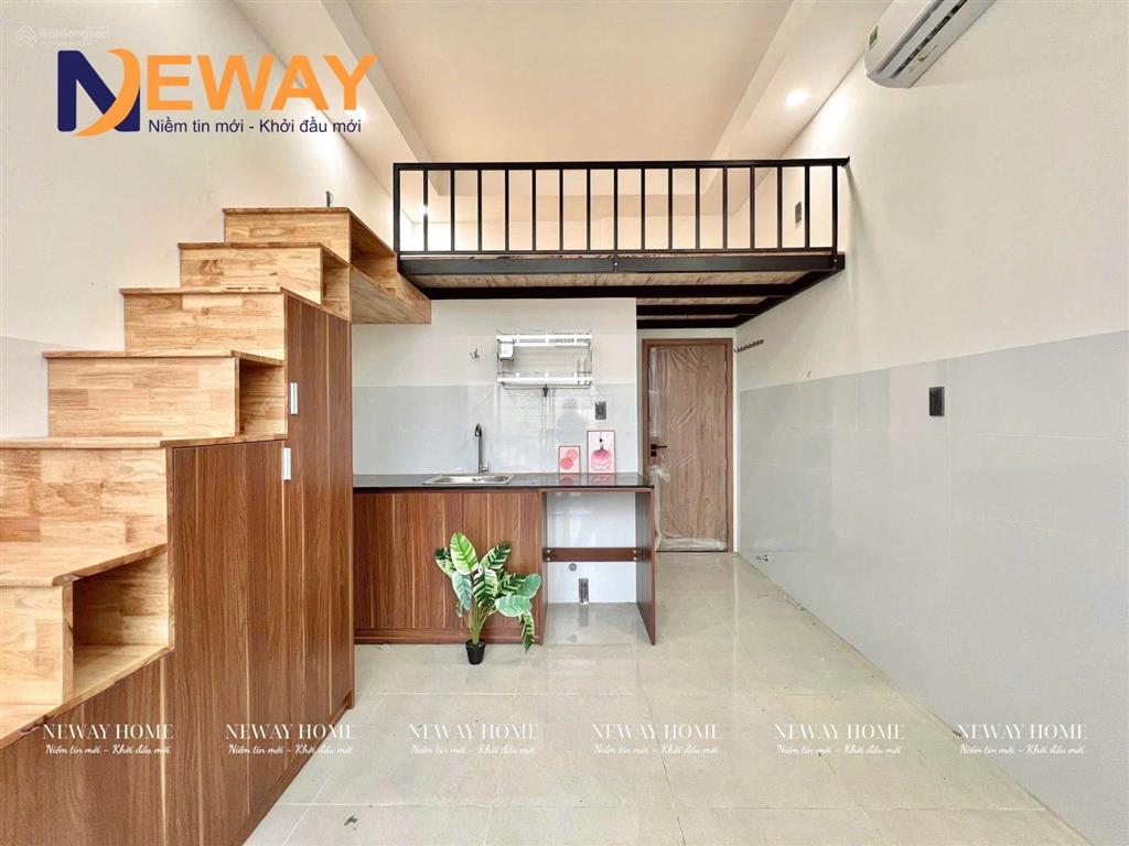 Cho thuê căn hộ siêu rộng  cửa sổ trời  ban công mới xây ngay lê văn quới  bốn xã