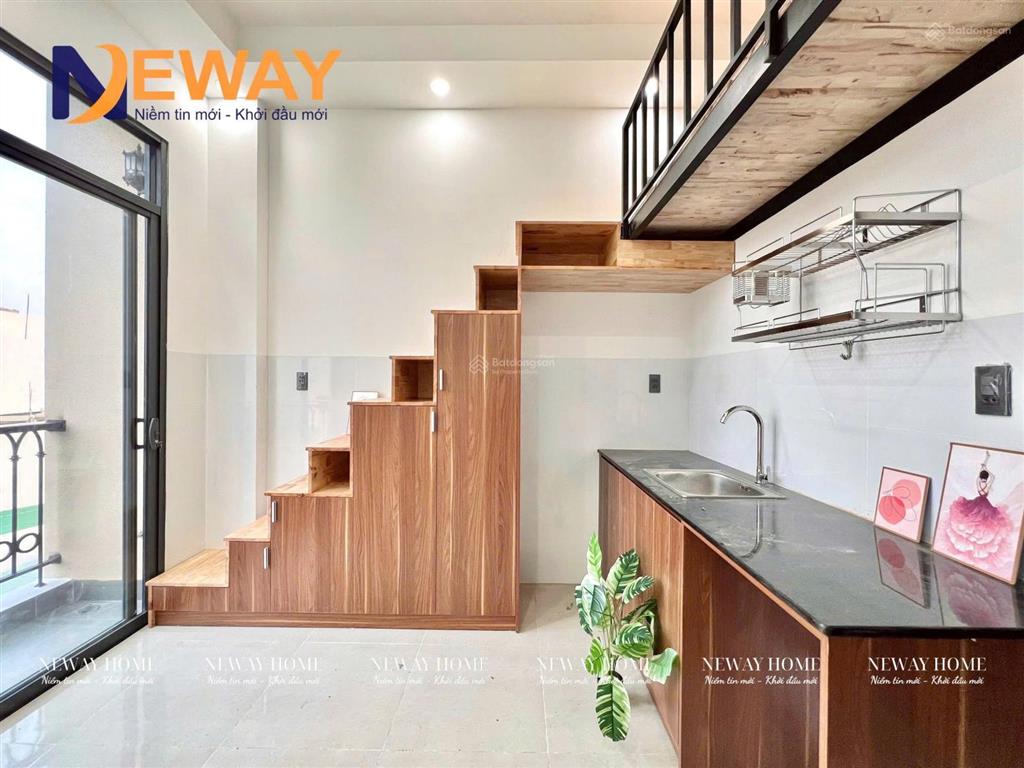 Cho thuê căn hộ siêu rộng  cửa sổ trời  ban công mới xây ngay lê văn quới  bốn xã