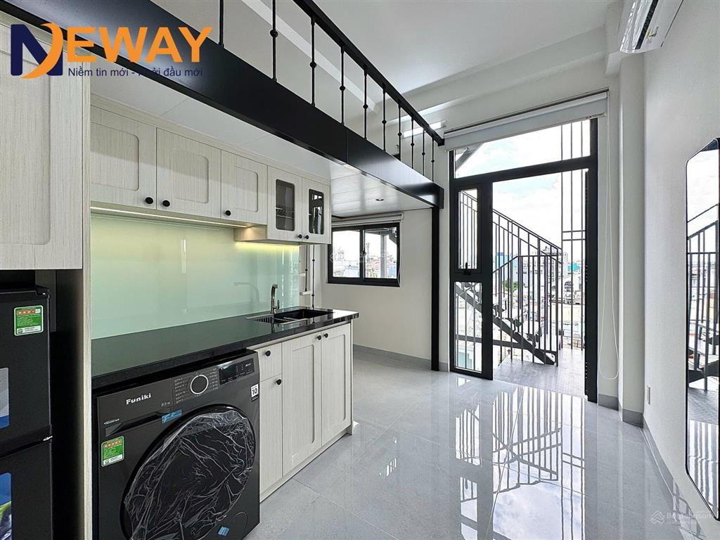 Cho thuê căn hộ ban công full nội thất  máy giặt riêng ngay nguyễn văn yến  tô hiệu  đầm sen