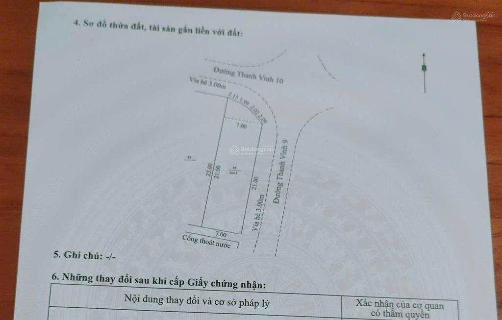 Hiếm có căn góc 2 mặt tiền 165m² ngang 7m đường tđc thanh vinh 10 | 4 tỷ 55, gần âu cơ